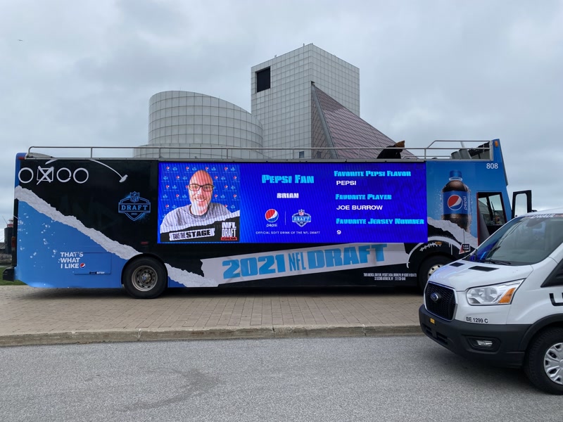 Pepsi fan mobile LED wall tour activation